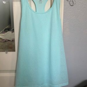 Light blue workout tank